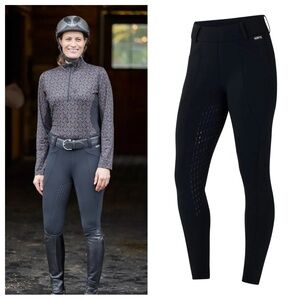 NWT Kerrits Fusion Full Leg Clinic Tight Black XS Equestrian Riding Breeches